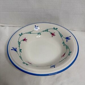 Savoir Vivre Soup Cereal Bowl Portofino Blue Coup 8" Vintage 1990s